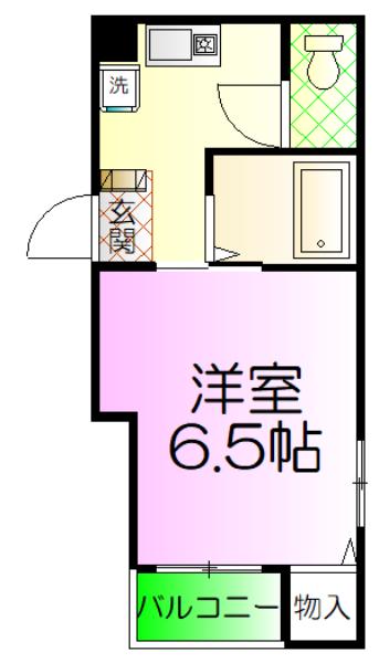 メゾンプチット(1K/3階)の間取り写真