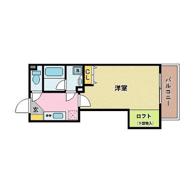 アクタス博多ステーションタワー(1K/8階)の間取り写真