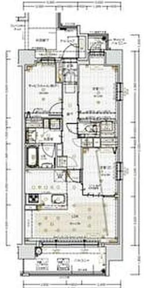 エスリード箕面船場阪大前(2SLDK/5階)の間取り写真