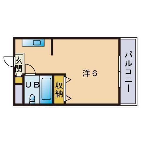 メゾン・ド・エソール(ワンルーム/8階)の間取り写真
