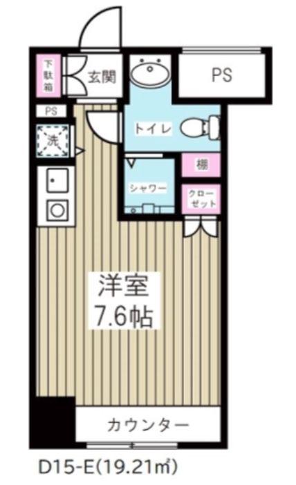 SOCIETY SEASONS(ワンルーム/6階)の間取り写真