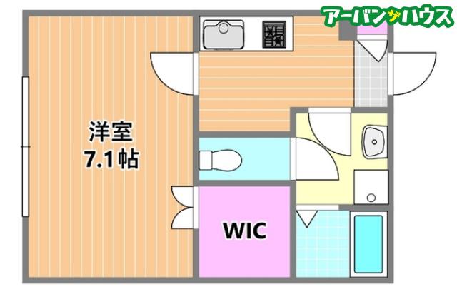 アン・ボヌール(1K/1階)の間取り写真
