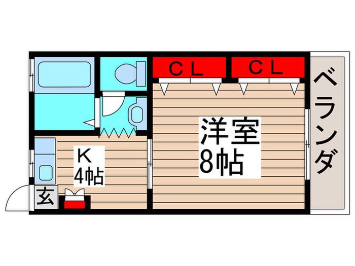 サニーヒル奥村(1K/2階)の間取り写真