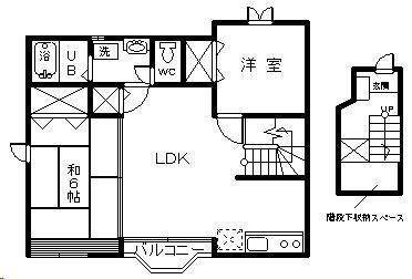 ヴェルドミール(2LDK/2階)の間取り写真
