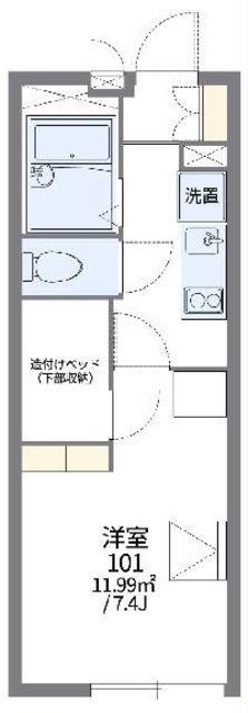 レオパレスクイント(1K/2階)の間取り写真