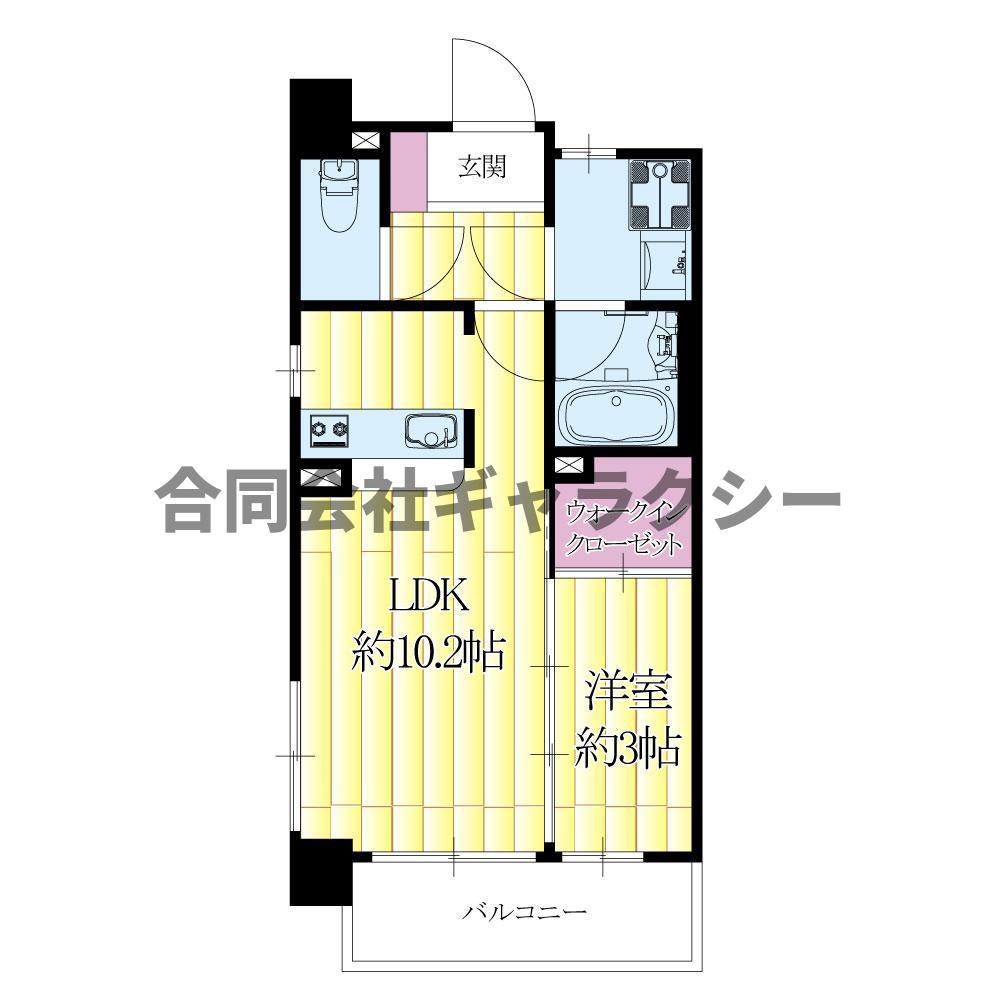 ORACION吹田(1LDK/5階)の間取り写真