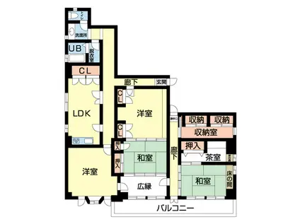 DAIKENビル(4LDK/3階)の間取り写真