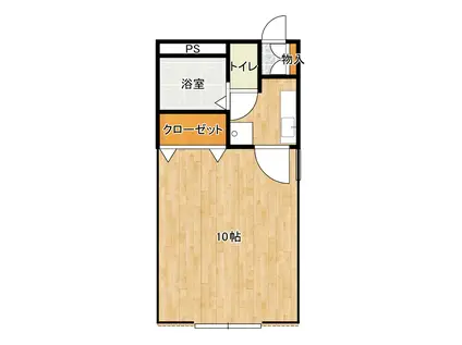 サンフレンズ(1K/2階)の間取り写真