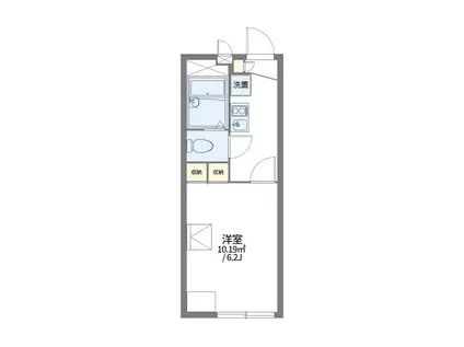 レオパレス南長崎II(1K/2階)の間取り写真