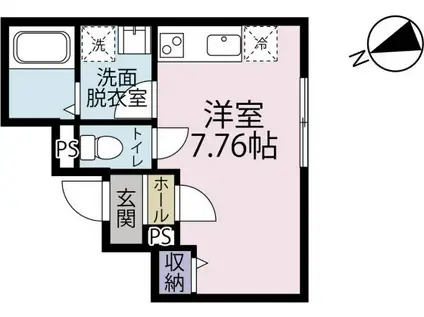 GRANSUITE MOTOOMACHI(ワンルーム/1階)の間取り写真