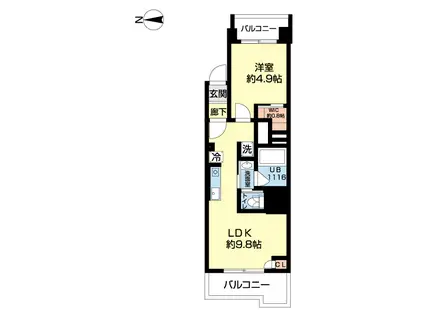 錦糸町第7ウィーンハイツ(1LDK/2階)の間取り写真