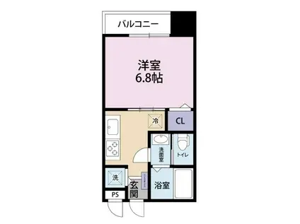 ヒルズ HARADA(1DK/3階)の間取り写真