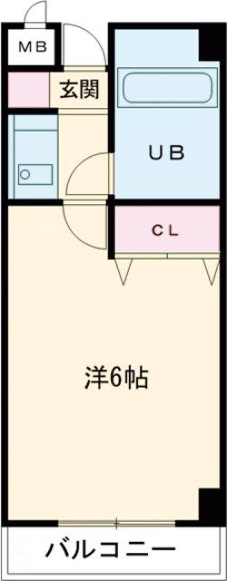 コーポ三和新大宮II号館(ワンルーム/3階)の間取り写真