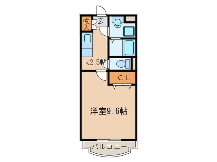 さくらパレス(1K/2階)の間取り写真