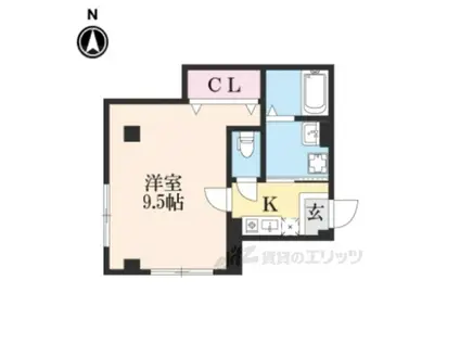 池本マンション(1K/2階)の間取り写真