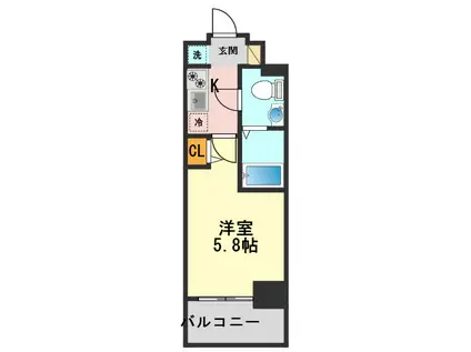 AZEST青砥II(1K/3階)の間取り写真