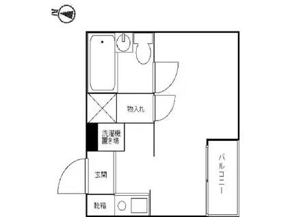 メゾン・ド・セール(ワンルーム/2階)の間取り写真