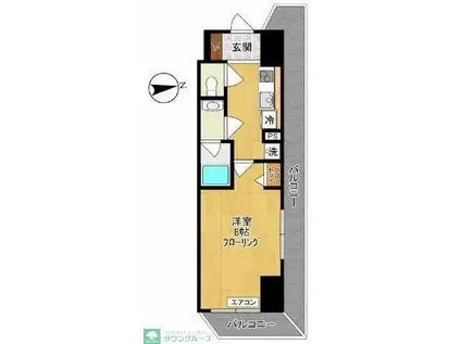 MARUEI7(1K/5階)の間取り写真