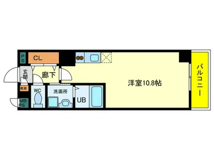 グッドハーベスト(ワンルーム/7階)の間取り写真