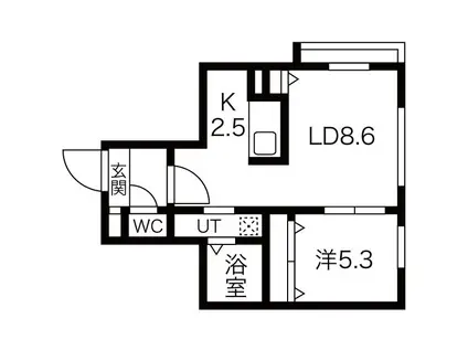 SOLDIAS S7(1LDK/2階)の間取り写真