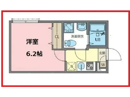ゼンマチヤ(1K/3階)の間取り写真