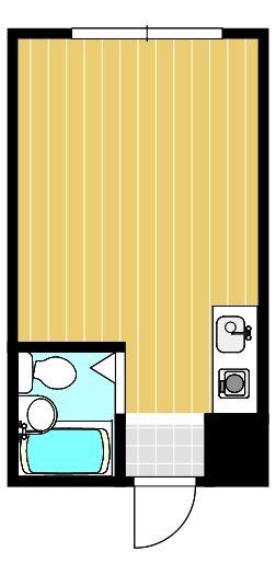 マンション アイリス(ワンルーム/5階)の間取り写真