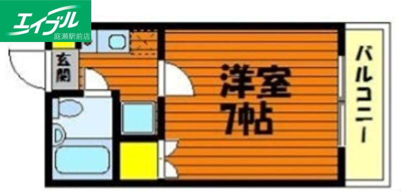 エスペーロ伊島(1K/1階)の間取り写真