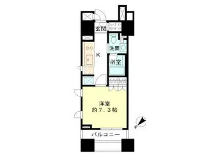 BRILLIA銀座ID ブリリア銀座ID(1K/5階)の間取り写真