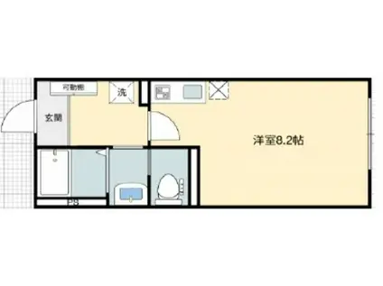 グランメゾン学南(ワンルーム/2階)の間取り写真