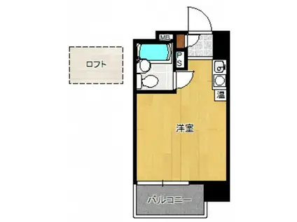 ロマネスク六本松第3(ワンルーム/5階)の間取り写真