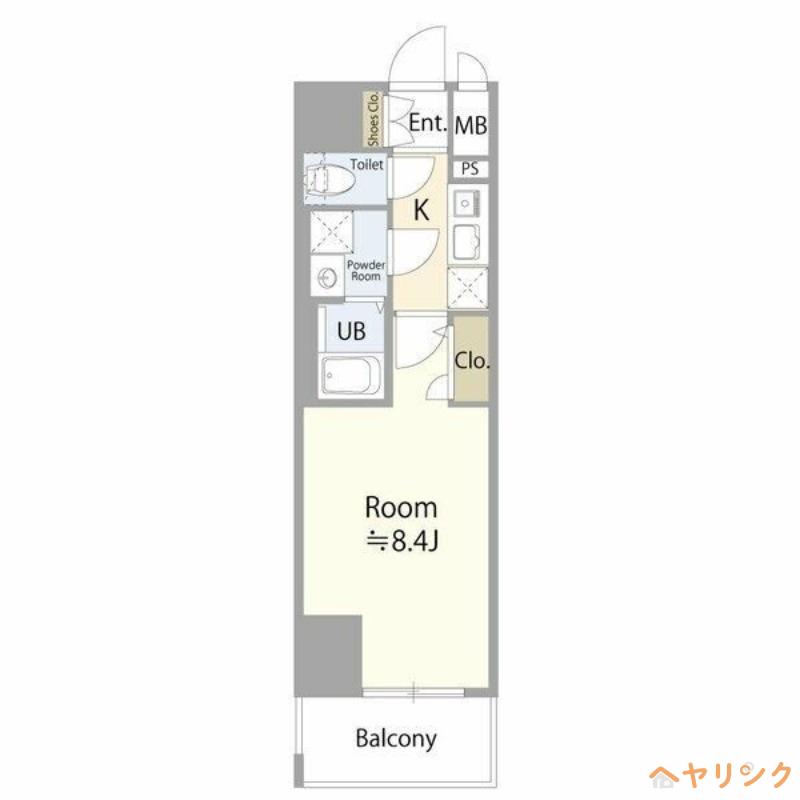 エスリード大曽根プレシャス(1K/10階)の間取り写真