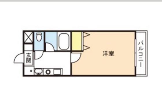 エスペランサ21(1K/4階)の間取り写真
