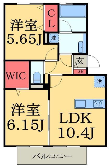 AMR15(2LDK/3階)の間取り写真