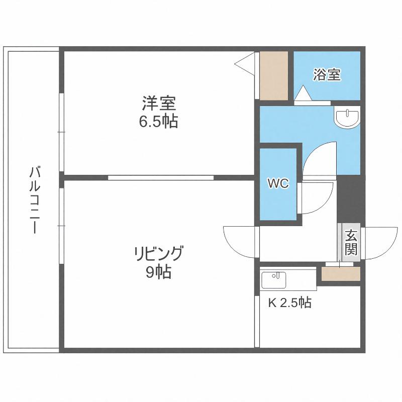 LENNON TERRAZA 6-3(1LDK/10階)の間取り写真