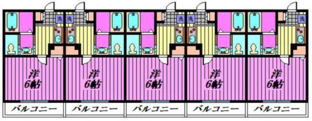 蓮田市東4丁目アパート(1K/3階)の間取り写真