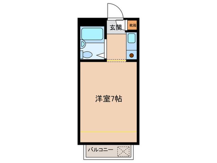 NEXTCOURT神戸ウエスト(ワンルーム/1階)の間取り写真