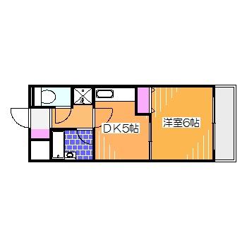 クレールシャンブル16(1DK/3階)の間取り写真