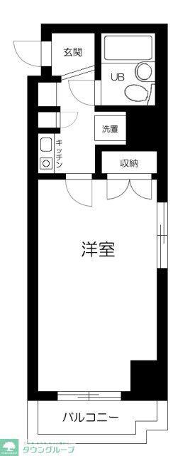 シェモアSASAKI(1K/2階)の間取り写真