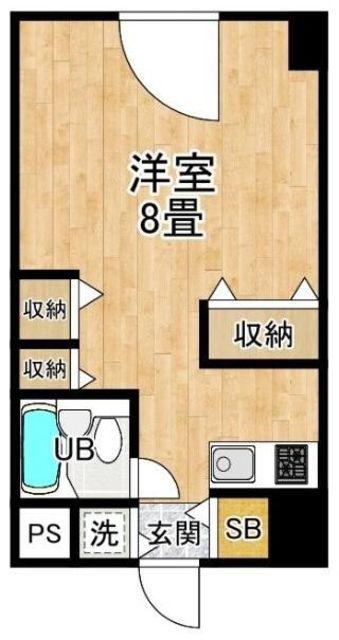 リブレハウス(ワンルーム/2階)の間取り写真