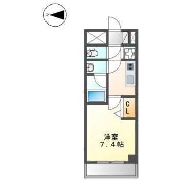 セイワパレス丸の内駅前プレミア(1K/7階)の間取り写真