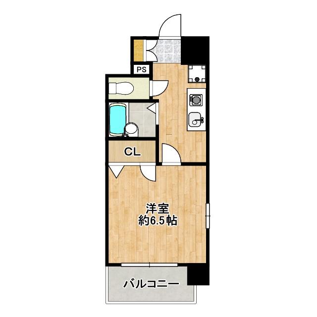 エスリード 京橋ステーションプラザ(1K/10階)の間取り写真