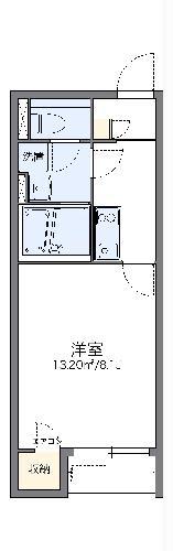レオネクスト花水台(1K/2階)の間取り写真