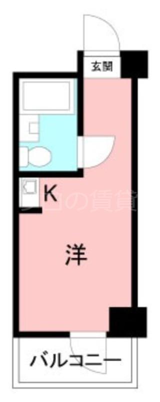 TOPROOM品川(ワンルーム/6階)の間取り写真