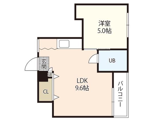 サンシャイン29(1LDK/6階)の間取り写真