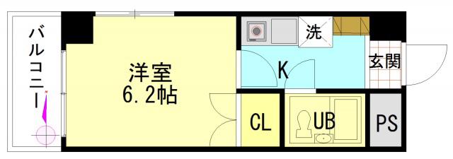 センテニアル横川(1K/10階)の間取り写真