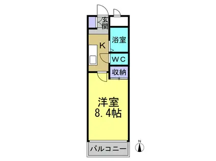 サニーハイツMA(1K/2階)の間取り写真