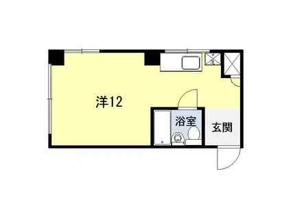 後藤ビル(ワンルーム/4階)の間取り写真