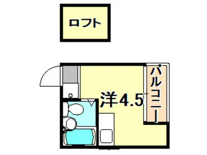 オプティ神戸(ワンルーム/3階)の間取り写真