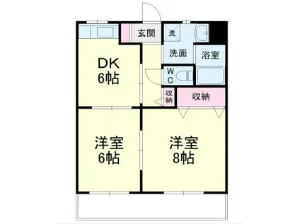 リアライズ掛川II(2DK/3階)の間取り写真