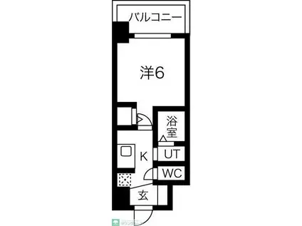 エステムコート名古屋ステーションクロス(1K/5階)の間取り写真